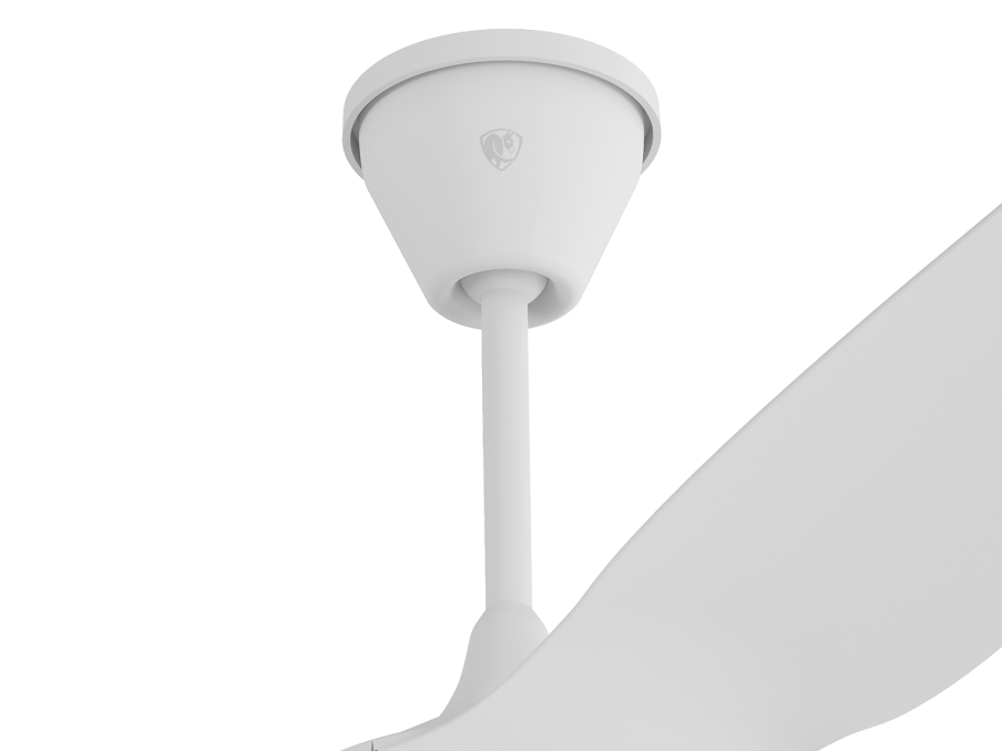 Haiku Coastal 5 in. Downrod, Matte White - 8 ft.-9 ft. ceilings