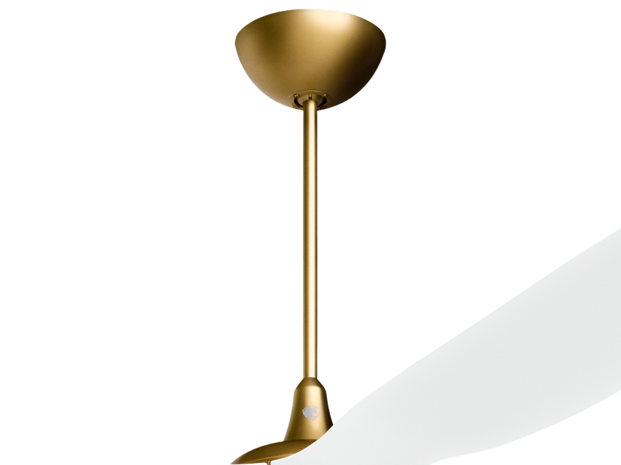Haiku/es6 Downrod Options-Haiku-Gold-12 in 9-10 ft Sloped or Flat Ceilings