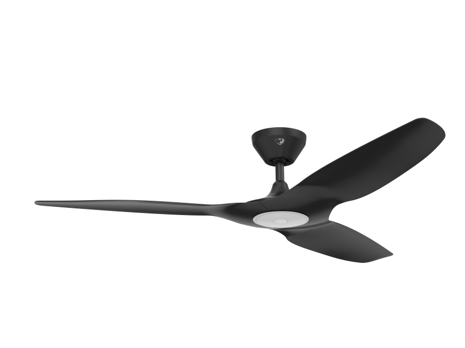 Haiku L, 52",  Universal Mount, Indoor- Haiku Black, Hybrid Resin Airfoils - Haiku Black, LED